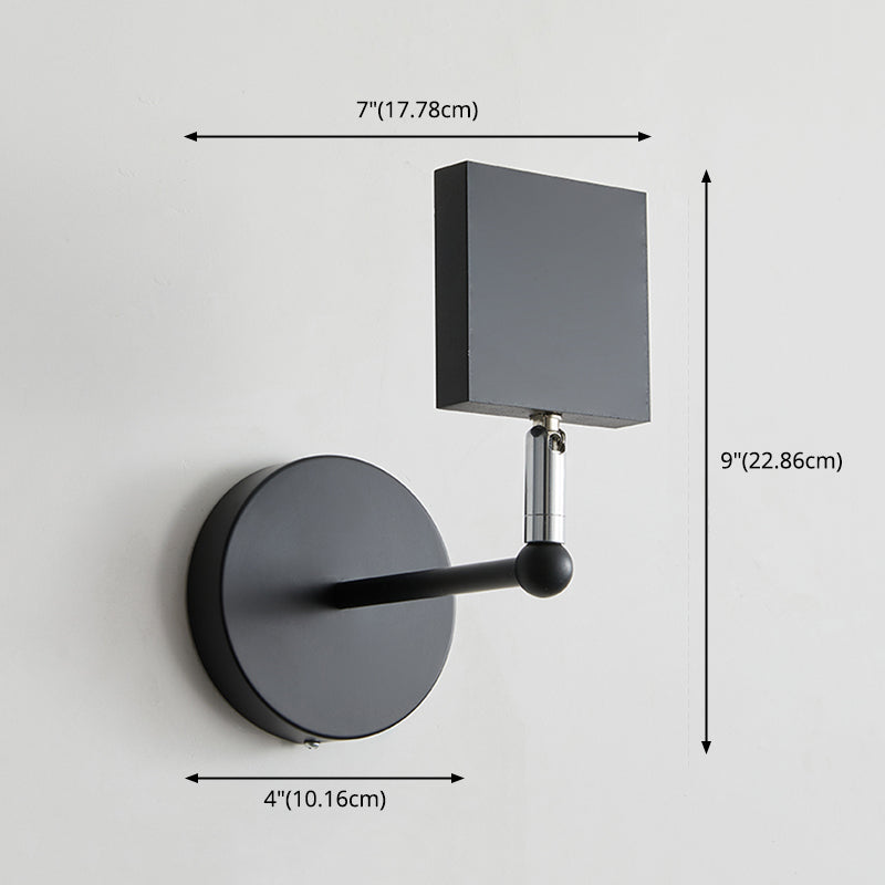 Lampada a parete a LED armata a 1 luce moderna a parete in metallo Montaggio per soggiorno