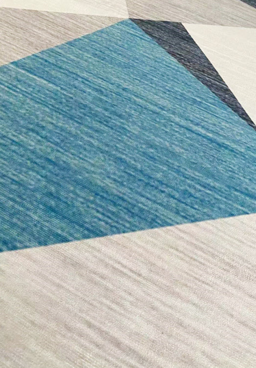 Decorative Leaves Pattern Rug Modern Simplicity Carpet Polyester Washable Carpet for Living Room