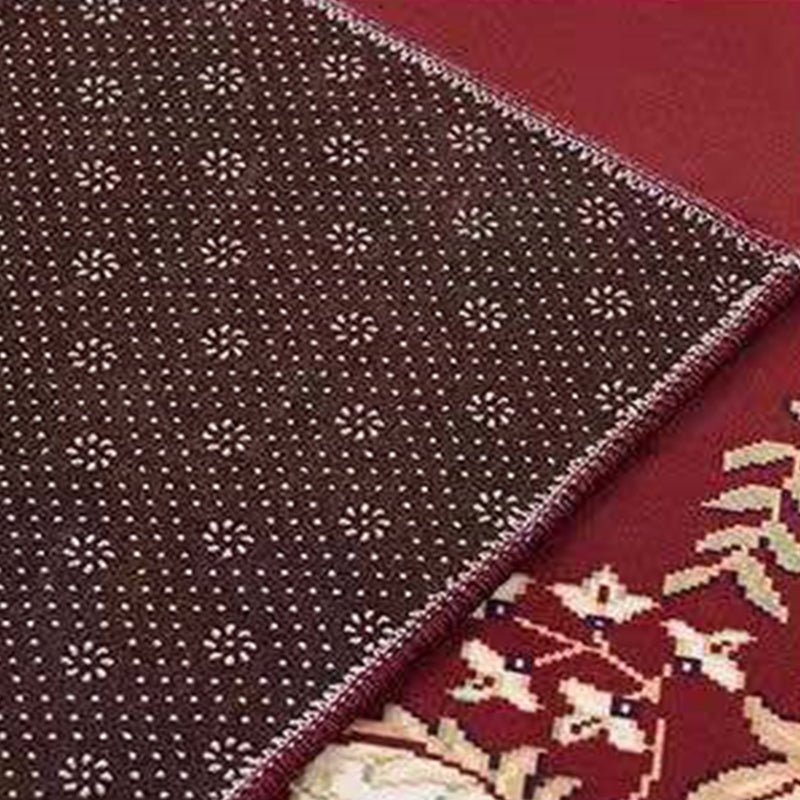 Mehrfarbiger Teppich mit Blumendruck, Polyester, nordischer Teppich, rutschfeste Rückseite, Innenteppich für Wohnzimmer