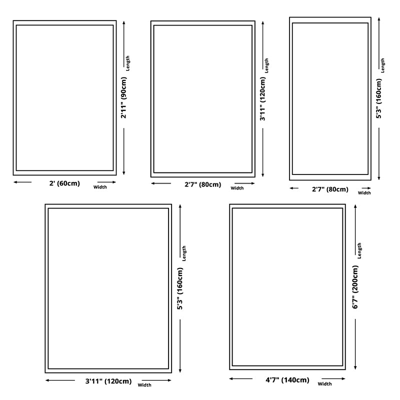 Colorful Triangle Design Rug Trendy Modern Carpet Polyester Easy Care Area Carpet for Living Room