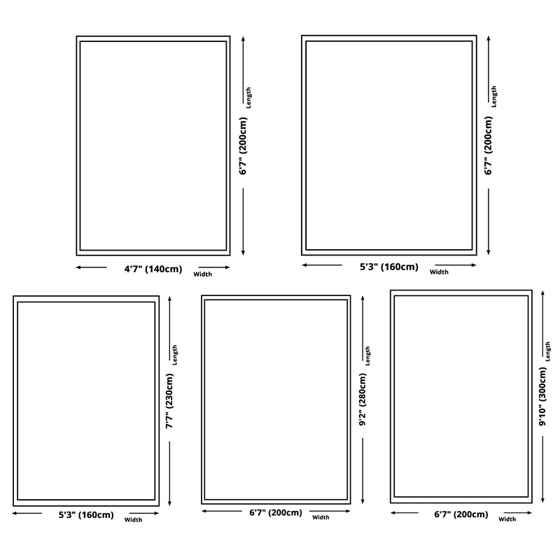 Multi-Color Trendy Rug Watercolor Printed Carpet Polyester Friendly Washable Rug for Living Room