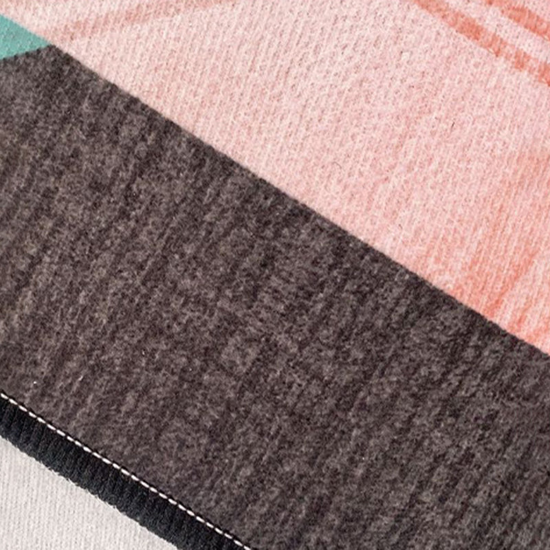 Stylish Triangle Pattern Rug Funky Modern Carpet Polyester Stain Resistant Rug for Living Room