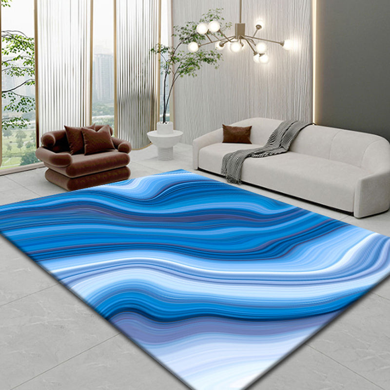 Mehrfarbiger Funky-Teppich mit Aquarell-Aufdruck, rutschfester Teppich für die Inneneinrichtung