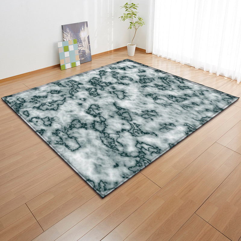 Casual Abstract Indoor Rug Modern Polyester Area Carpet Friendly Washable Rug for Living Room