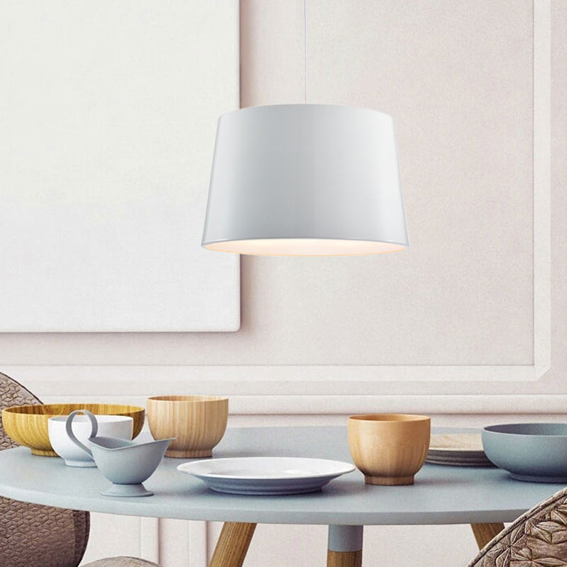 Contemporaneo 1 lampadina illuminazione appesa a sospensione Black/White Brum Affermazione con tonalità metallica