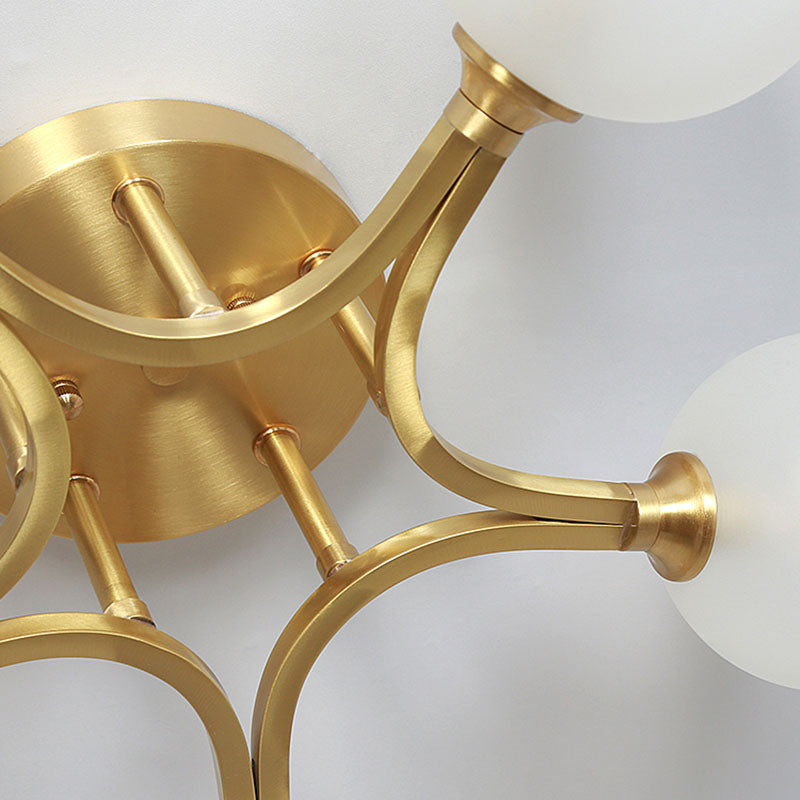 Burbujas de vidrio Semi-Flush Light Modern Style Semi Flush Lighting para dormitorio