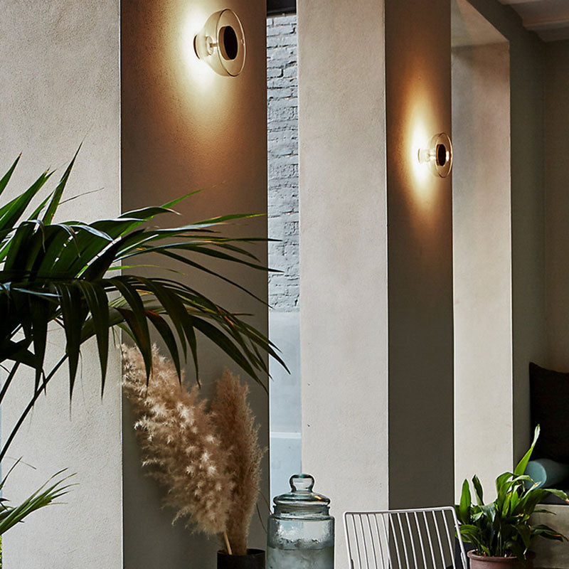 Glass Bowl Sconce Light Fixture Modern Style LED Wall Lighting Fixture for Aisle