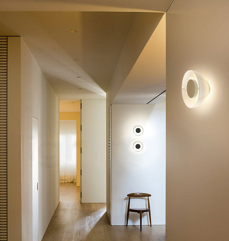 Glass Bowl Sconce Light Fixture Modern Style LED Wall Lighting Fixture for Aisle