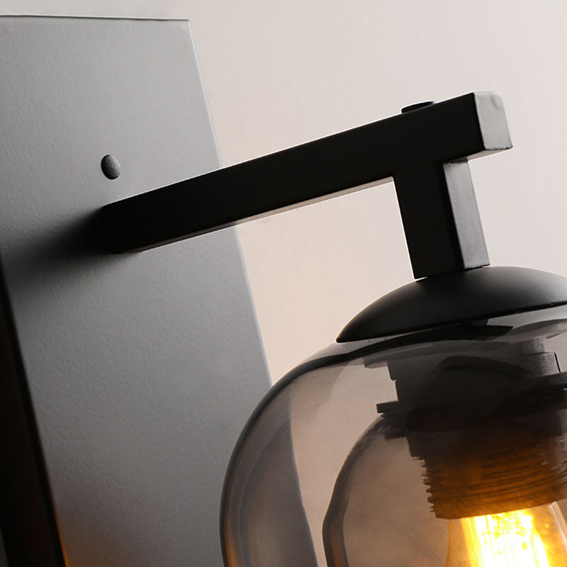 Lámpara de pared sombreada de estilo nórdico luminoso de pared de la pared del dormitorio del dormitorio