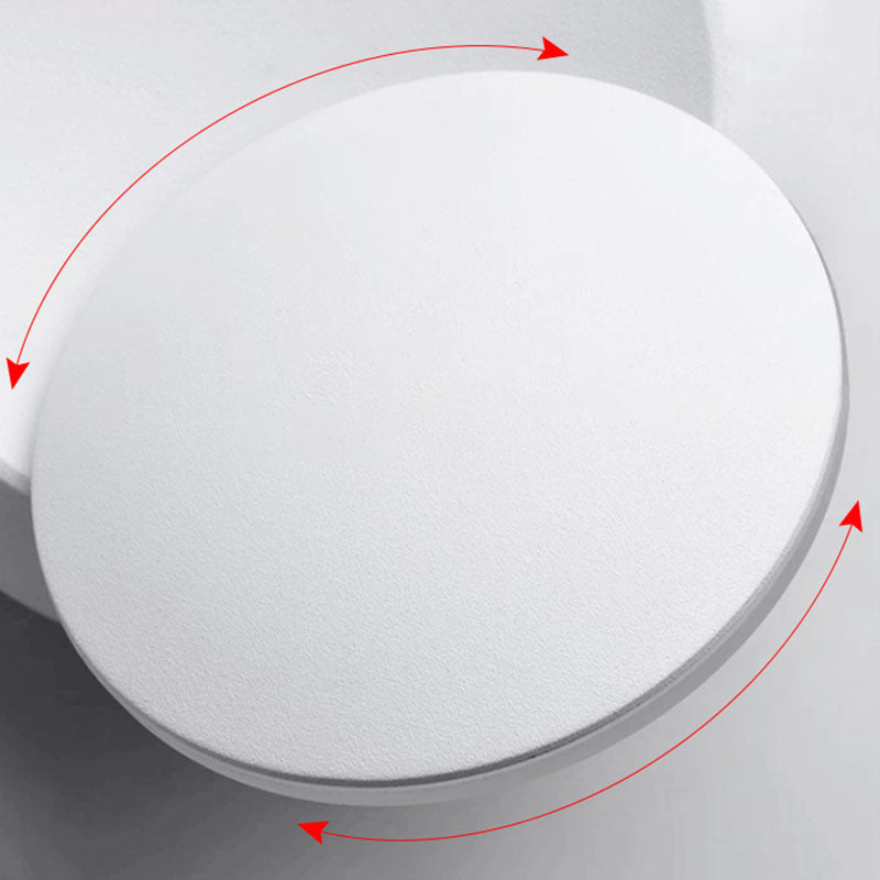 New Modern Aluminum 1-Light Wall Mount Lamp Adjustable Round Wall Sconce for Bedroom