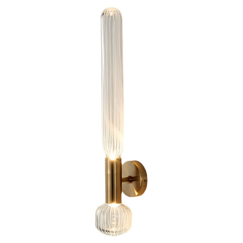 Hedendaagse goudglazen wand gemonteerd verlichting 1-licht wand sconce voor woonkamer