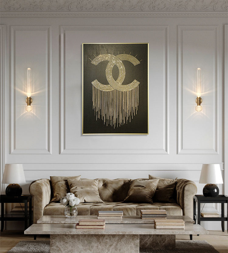 Hedendaagse goudglazen wand gemonteerd verlichting 1-licht wand sconce voor woonkamer