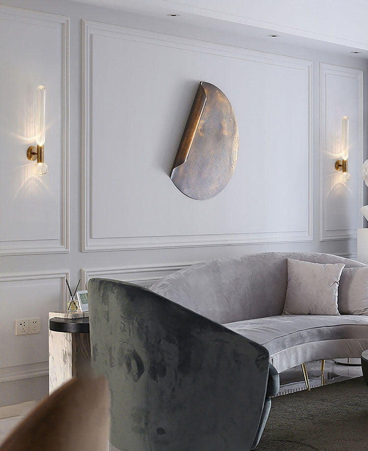 Hedendaagse goudglazen wand gemonteerd verlichting 1-licht wand sconce voor woonkamer