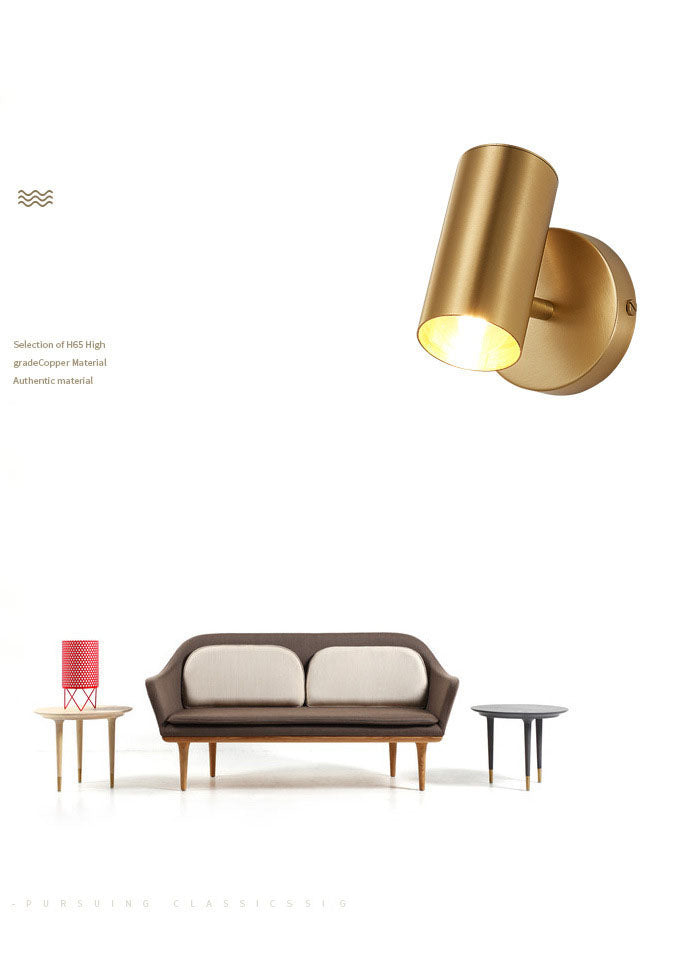 Lámpara de pared de pared de metal de metal ajustable contemporánea para dormitorio para dormitorio