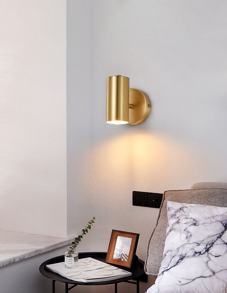 Lámpara de pared de pared de metal de metal ajustable contemporánea para dormitorio para dormitorio