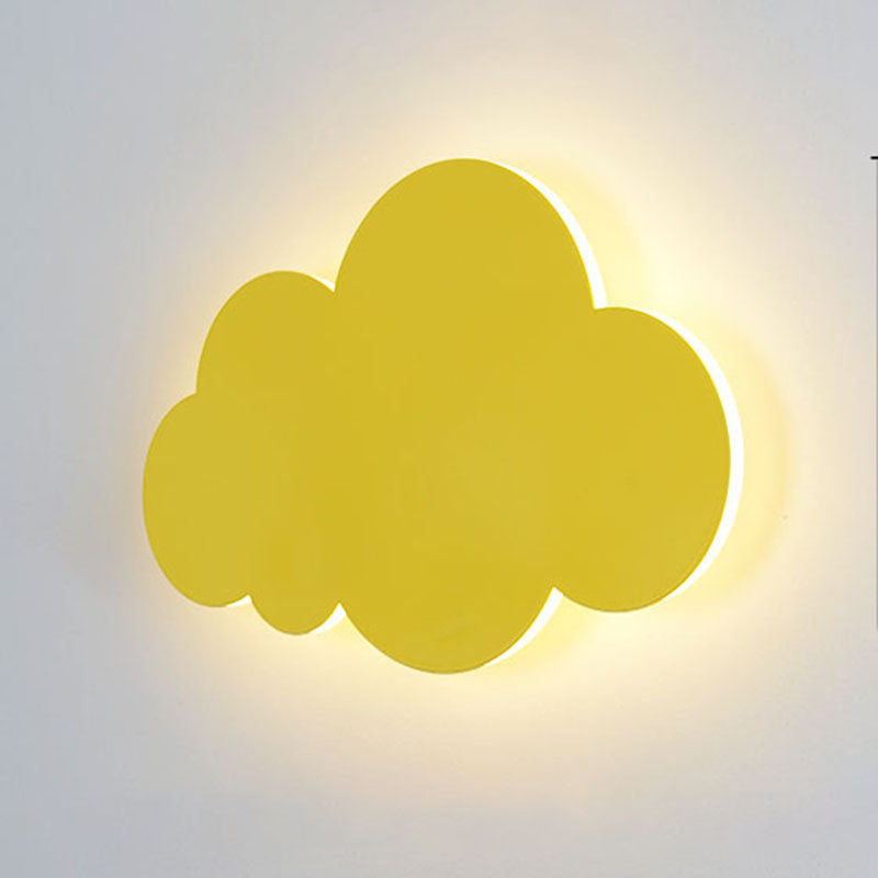 Bambini nuvol ombra a parete montata in ferro battuto con le luci delle pareti per la stanza dei bambini