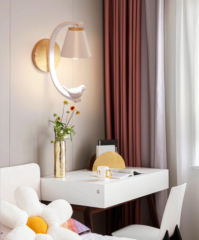 Carsine de résine Cartoon moderne à 1 lumière LED MUR MUR ARMÉE MUR ARMÉ