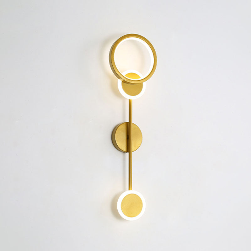 Lámparas de pared de luz de luz de 2 luces de media sombra contemporánea para sala de estar para sala de estar