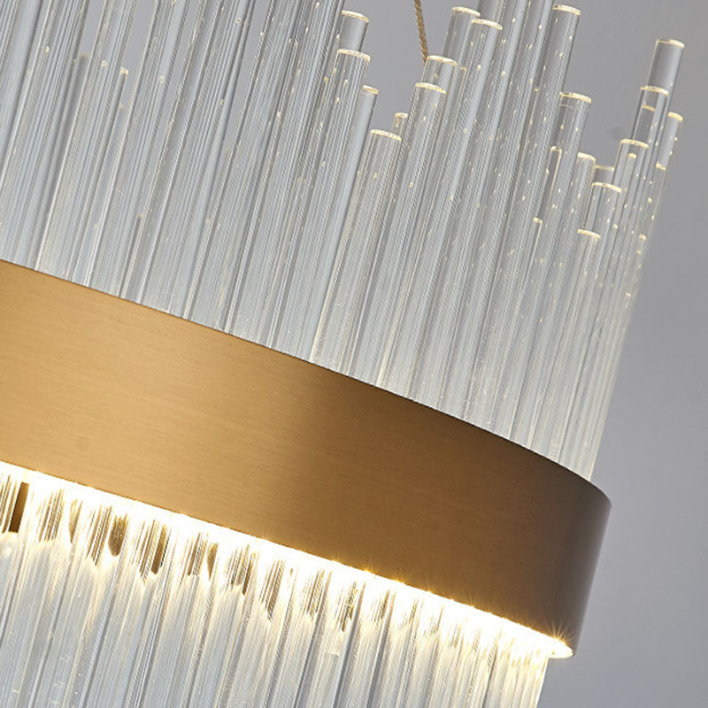 Lampada il lampadario circolare Light Segnalizzazione moderna Simplicity Crystal Crystal Ciondolo per il ristorante