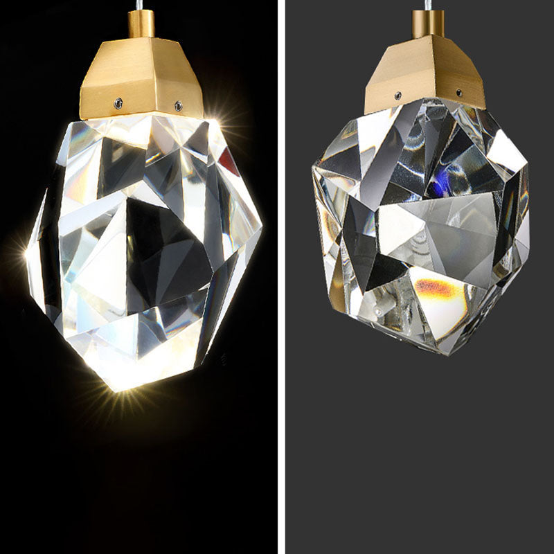 New Modern Gold Tiered Chandelier Light Fixtures Crystal LED Hanging Lamp for Living Room