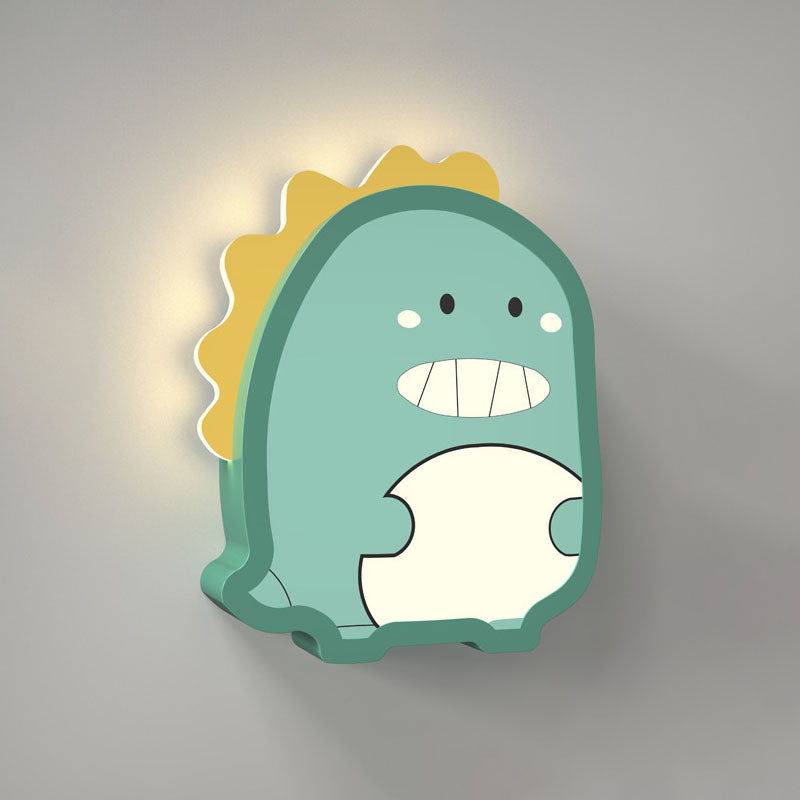 Metal Cartoon Wall Sconce 1-Light LED Wall Mounted Lighting for Children's Room