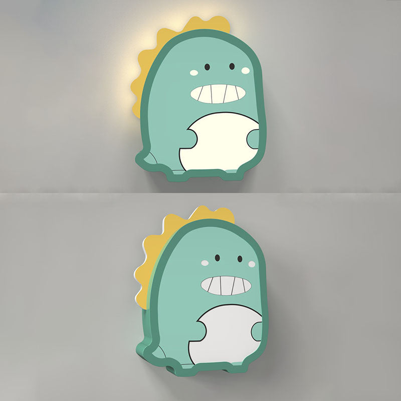 Metal Cartoon Wall Sconce 1-Light LED Wall Mounted Lighting for Children's Room