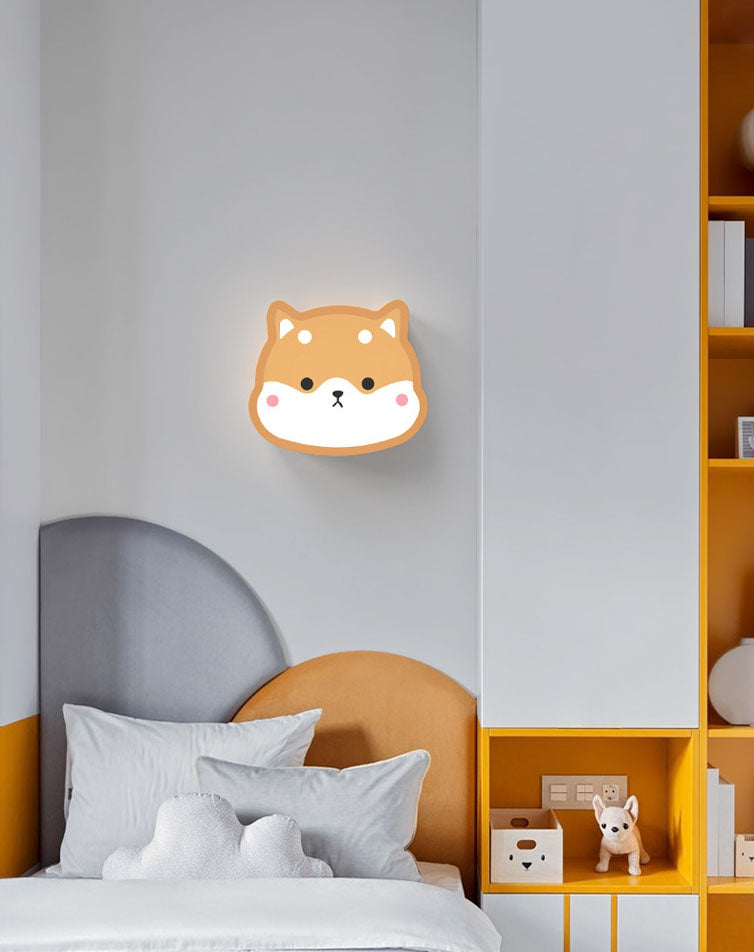 Metal Cartoon Wall Sconce 1-Light LED Wall Mounted Lighting for Children's Room