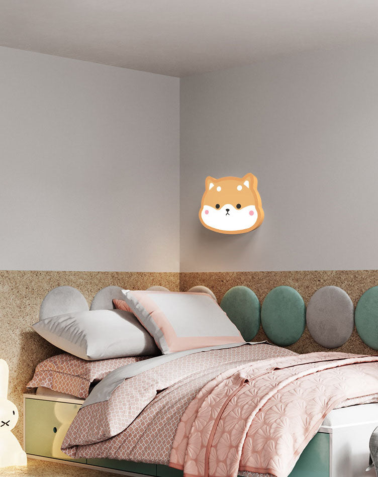 Metal Cartoon Wall Sconce 1-Light LED Wall Mounted Lighting for Children's Room