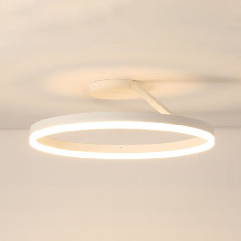 Acryl semi-inbouw verlichtingsarmaturen ovale ring moderne eenvoud slaapkamer plafond inbouwlampen