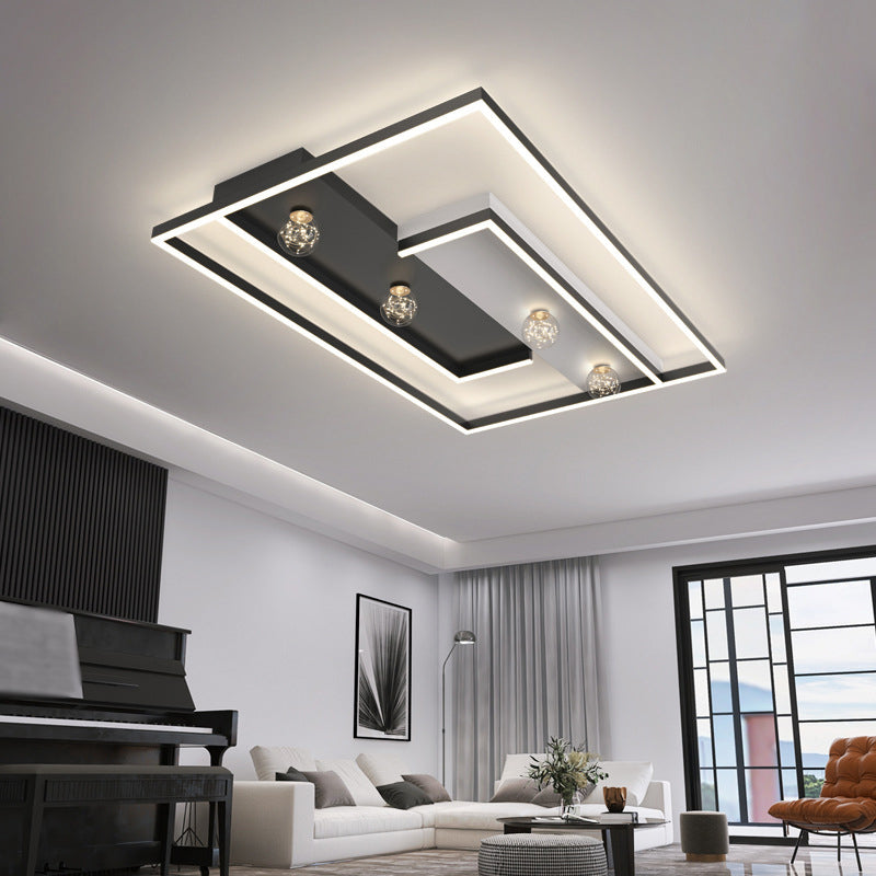 Square Flush Mount Ceiling Light Acrylic Modern Simplicity Flush Mount Ceiling Light for Living Room