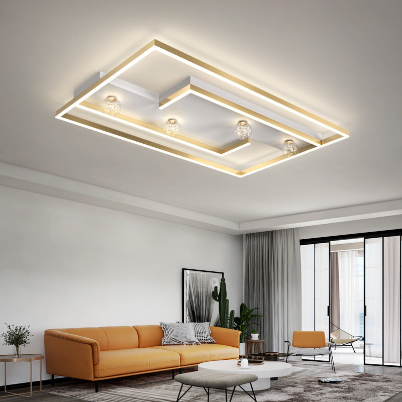 Square Flush Mount Ceiling Light Acrylic Modern Simplicity Flush Mount Ceiling Light for Living Room