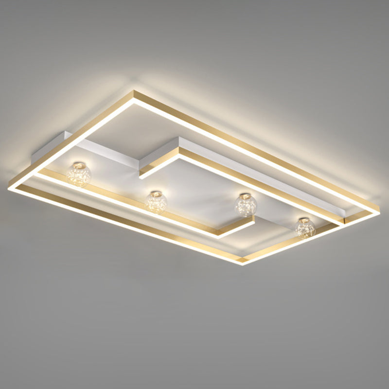 Square Flush Mount Ceiling Light Acrylic Modern Simplicity Flush Mount Ceiling Light for Living Room