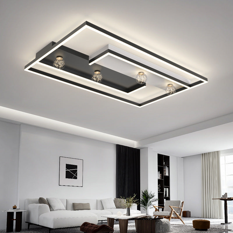 Square Flush Mount Ceiling Light Acrylic Modern Simplicity Flush Mount Ceiling Light for Living Room