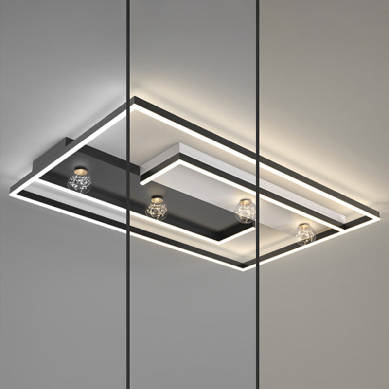 Square Flush Mount Ceiling Light Acrylic Modern Simplicity Flush Mount Ceiling Light for Living Room