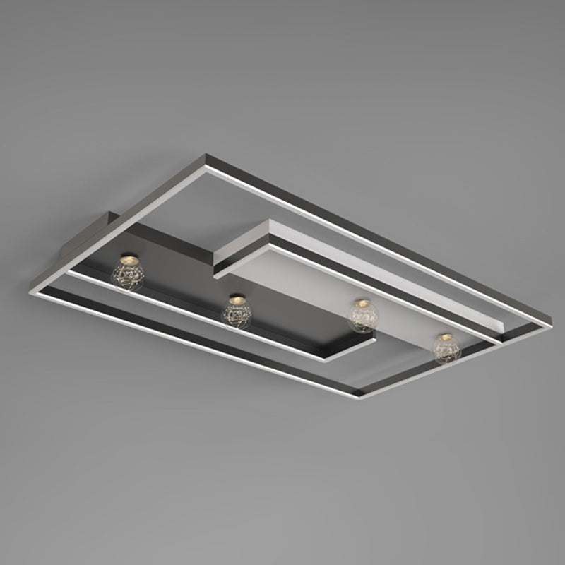 Square Flush Mount Ceiling Light Acrylic Modern Simplicity Flush Mount Ceiling Light for Living Room