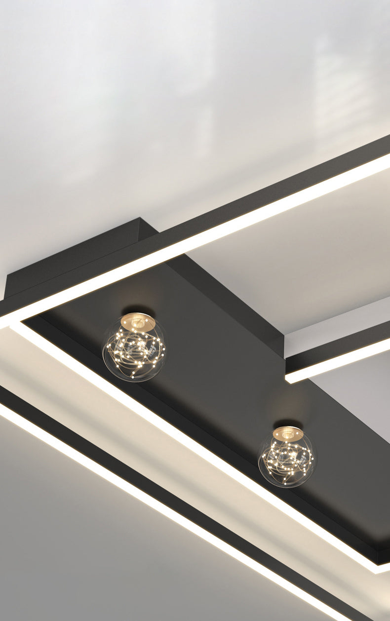 Square Flush Mount Ceiling Light Acrylic Modern Simplicity Flush Mount Ceiling Light for Living Room