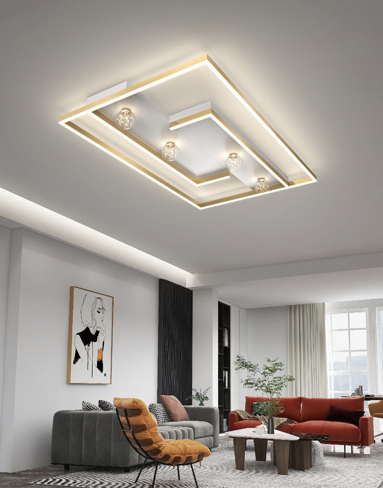 Flush Place Ceiling Light Acrylique Modern Simplicity Flush Mount Ceiling Light for Living Room