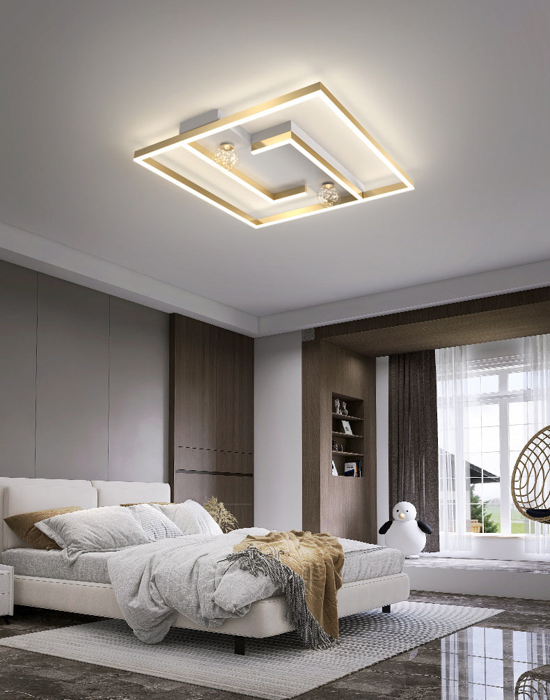 Square Flush Mount Ceiling Light Acrylic Modern Simplicity Flush Mount Ceiling Light for Living Room