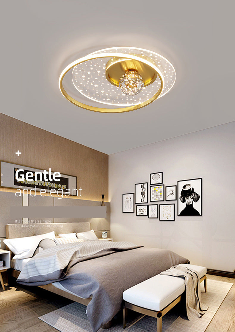 Luminaires de plafond encastrés modernes en acrylique, cercle encastré pour chambre à coucher