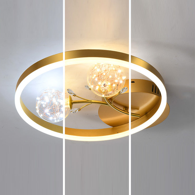 Runde Spülenhalterende Deckenleuchte moderne Einfachheit Flush Mount Deckenleuchte für Wohnzimmer