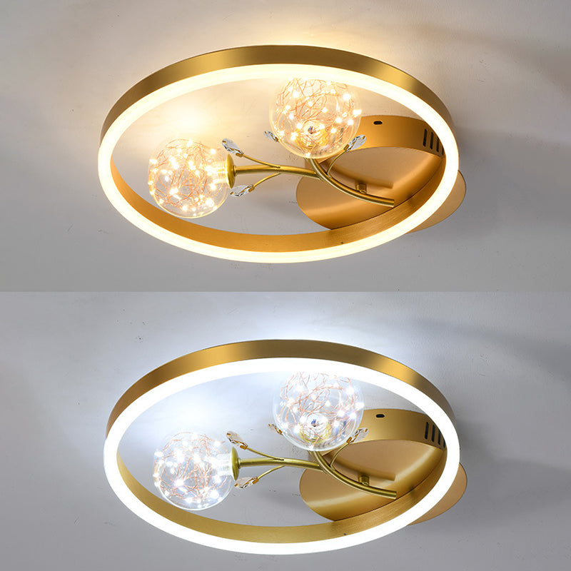 Runde Spülenhalterende Deckenleuchte moderne Einfachheit Flush Mount Deckenleuchte für Wohnzimmer