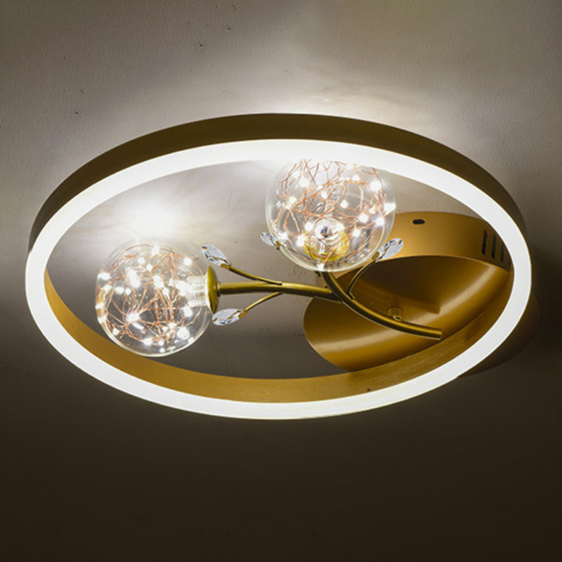 Runde Spülenhalterende Deckenleuchte moderne Einfachheit Flush Mount Deckenleuchte für Wohnzimmer