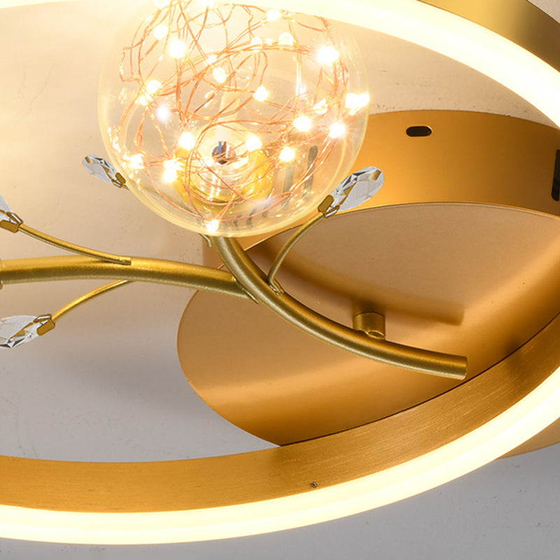 Runde Spülenhalterende Deckenleuchte moderne Einfachheit Flush Mount Deckenleuchte für Wohnzimmer