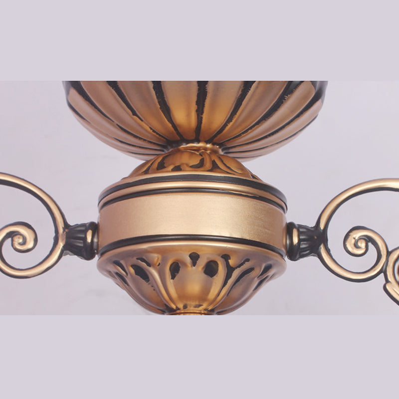 Lumo a pendente sospeso Mediterraneo colorato in vetro invertito Dome lampadario lampadario