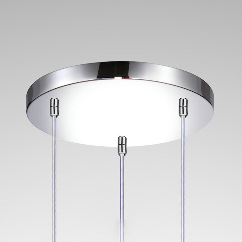 1 Light Bell Pendant Lighting Modern simplicity White Glass Pendant Ceiling Lights for Restaurant