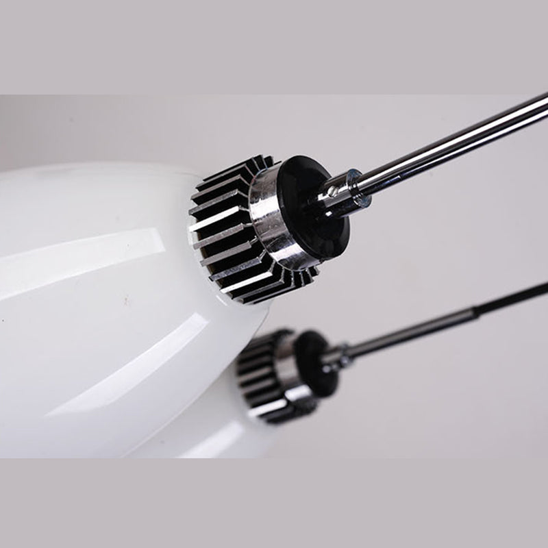 1 Light Bell Pendant Lighting Modern simplicity White Glass Pendant Ceiling Lights for Restaurant