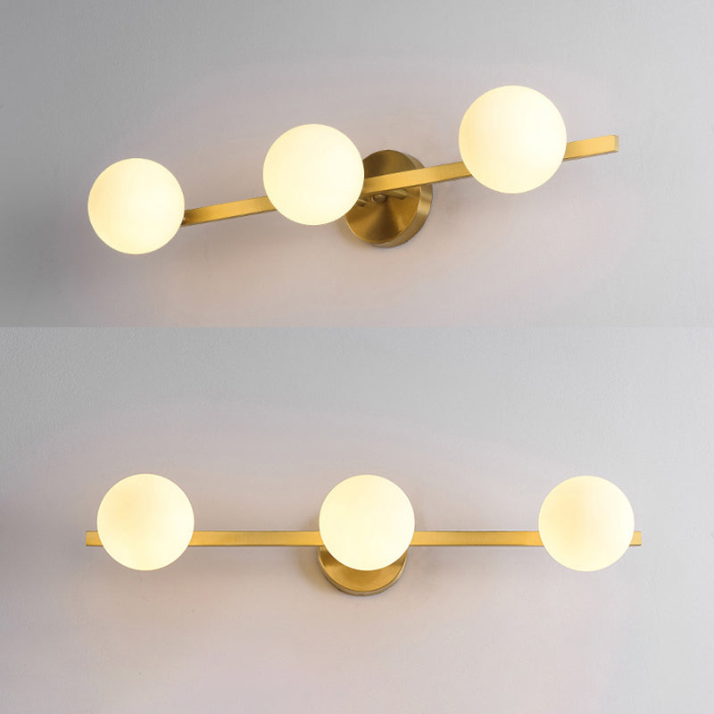 BUBLE SCONCE LARMA SCHEGGIO MIMERISTRO MITERISTRO IL LIMINE DELLA parete Gold Gold per il bagno
