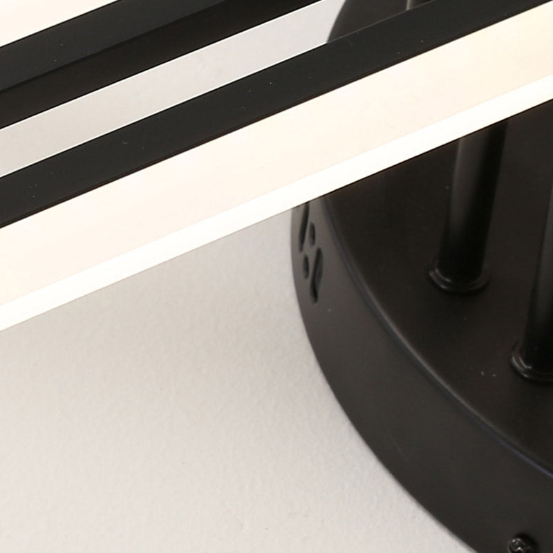 New Modern Linear Sputnik Flush Mount Ceiling Light Aluminum Living Room Flush Light