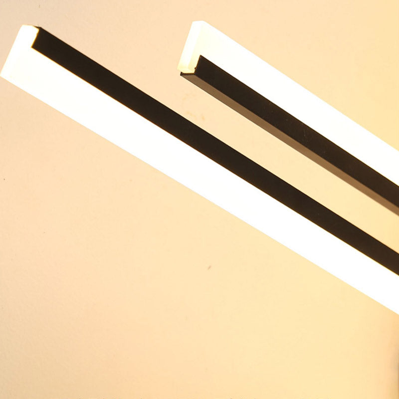 New Modern Linear Sputnik Flush Mount Ceiling Light Aluminum Living Room Flush Light