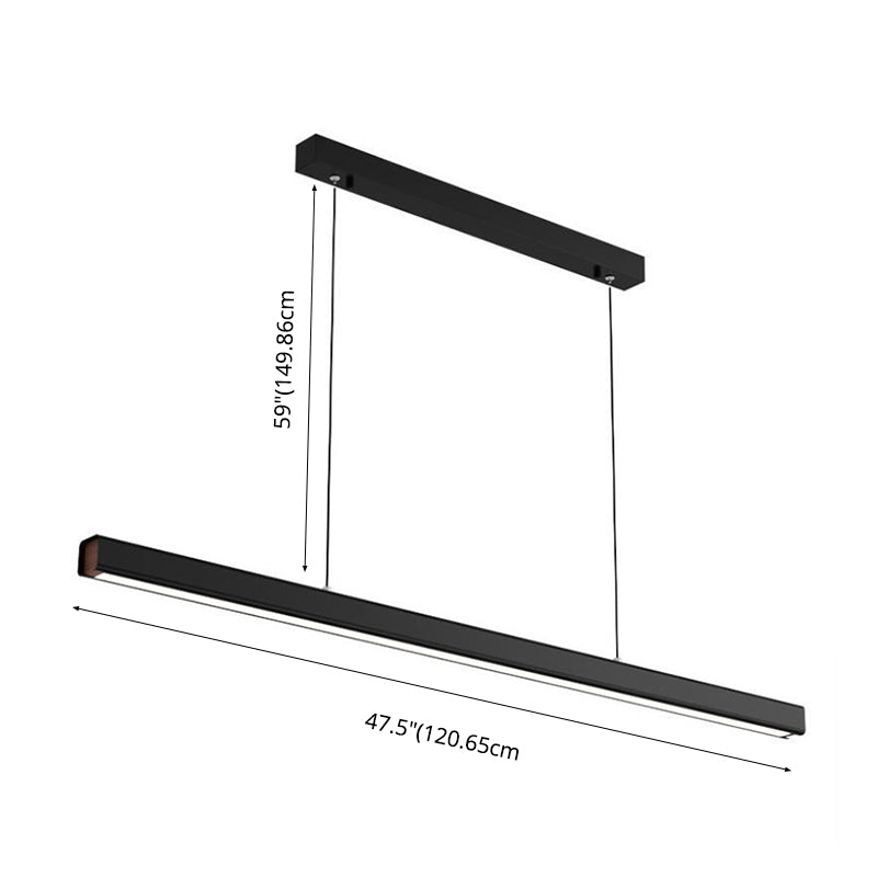 Linear Isola Lighting Acrilic Contemporary Simplicity Fishings a sospensione per il ristorante